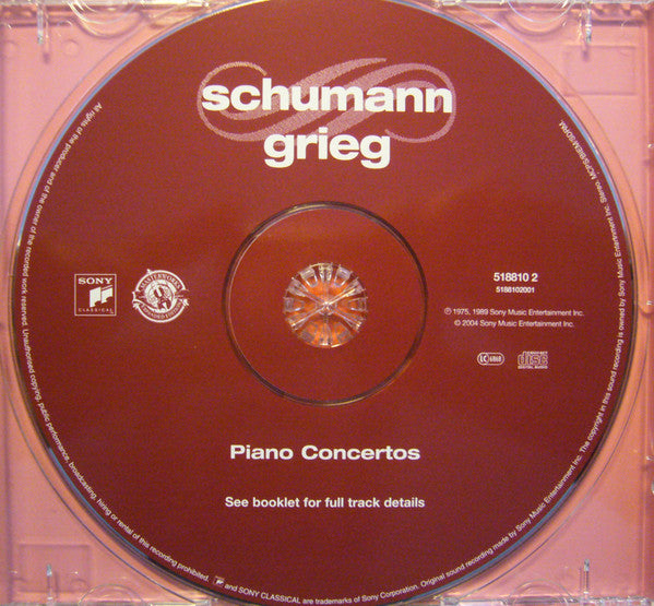 Robert Schumann, Edvard Grieg, Symphonie-Orchester Des Bayerischen Rundfunks, Murray Perahia, Sir Colin Davis : Piano Concertos (CD, Album, RE)