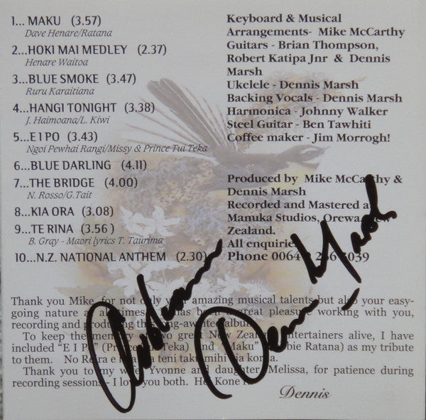 Dennis Marsh : Out Of New Zealand (CD, Album)