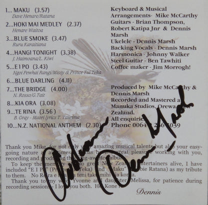 Dennis Marsh : Out Of New Zealand (CD, Album)