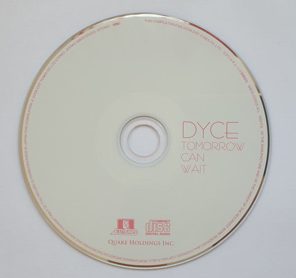 Dyce : Tomorrow Can Wait (CD, Album)