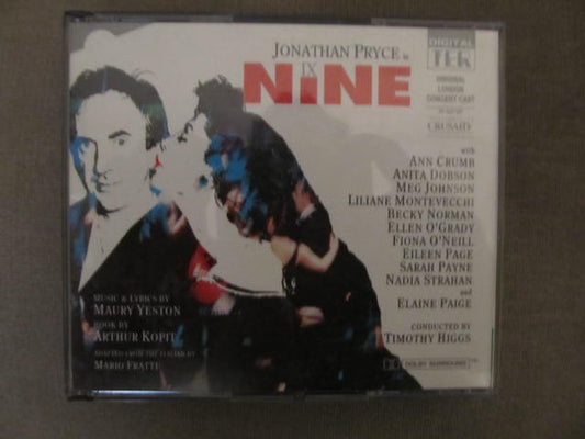 Various, Maury Yeston, Arthur L. Kopit, Timothy Higgs : Nine (Original London Cast) [Complete Recording] (2xCD, Album, Dig)