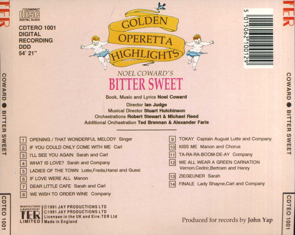 Noël Coward : Bitter Sweet (CD, Album)