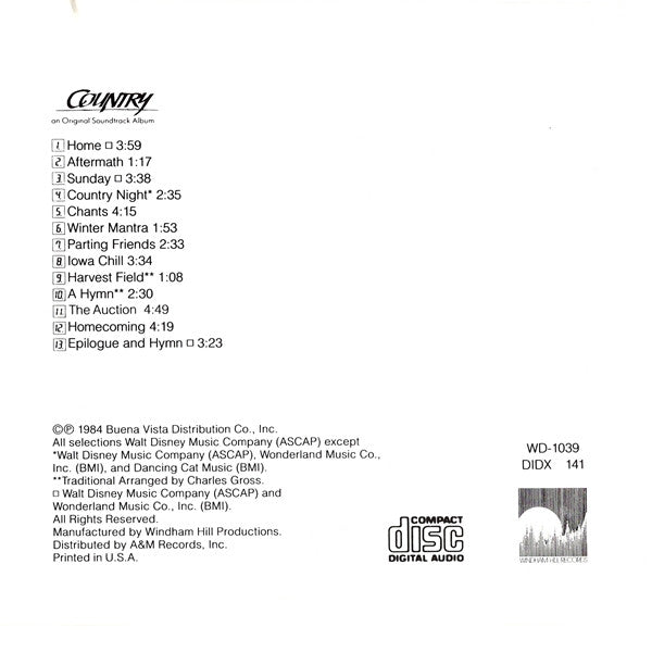 Charles Gross : Country (An Original Soundtrack Album) (CD, Album)