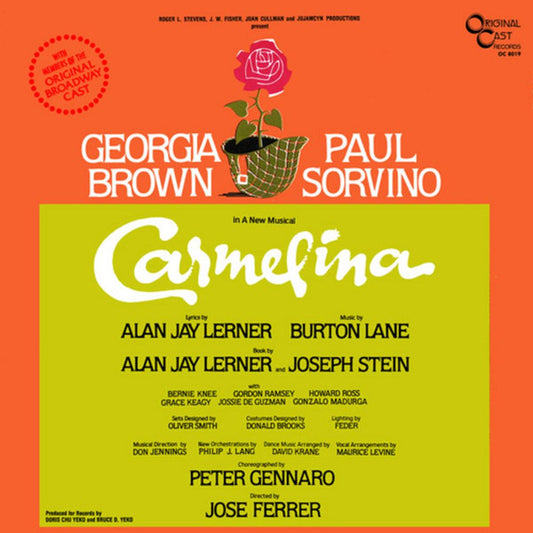 Georgia Brown, Paul Sorvino : Carmelina (CD, Album)