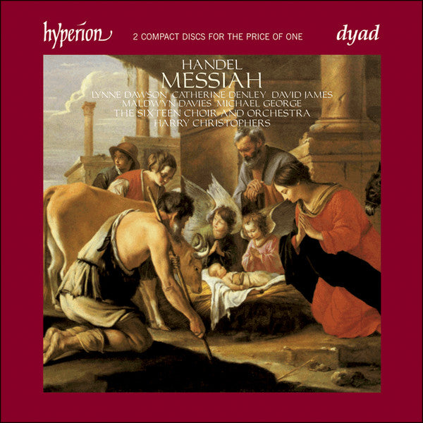 Georg Friedrich Händel - Lynne Dawson, Catherine Denley, David James (13), Maldwyn Davies, Michael George (3), The Sixteen, Harry Christophers : Messiah (2xCD, Album, RE)