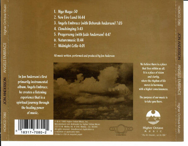 Jon Anderson : Angels Embrace (CD, Album)