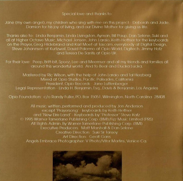 Jon Anderson : Angels Embrace (CD, Album)