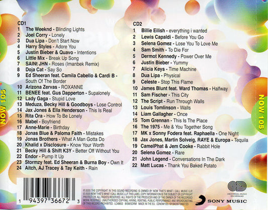 Various : Now That's What I Call Music! 105 (2xCD, Comp)