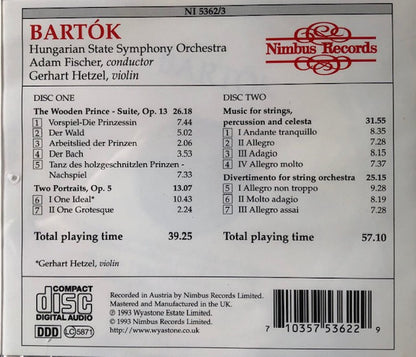 Béla Bartók : The Wooden Prince Suite (2xCD)