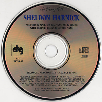 Sheldon Harnick : An Evening With Sheldon Harnick (CD, Album, RE)