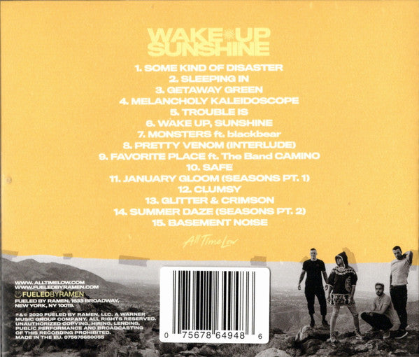 All Time Low : Wake Up Sunshine (CD, Album, Ama)