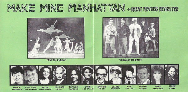 Ben Bagley : Make Mine Manhattan + Great Revues Revisited (CD, RE)
