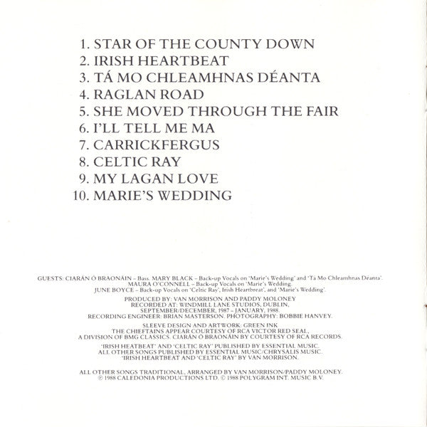 Van Morrison & The Chieftains : Irish Heartbeat (CD, Album)