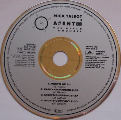 The Style Council : Mick Talbot Is Agent 88 (CD, EP)