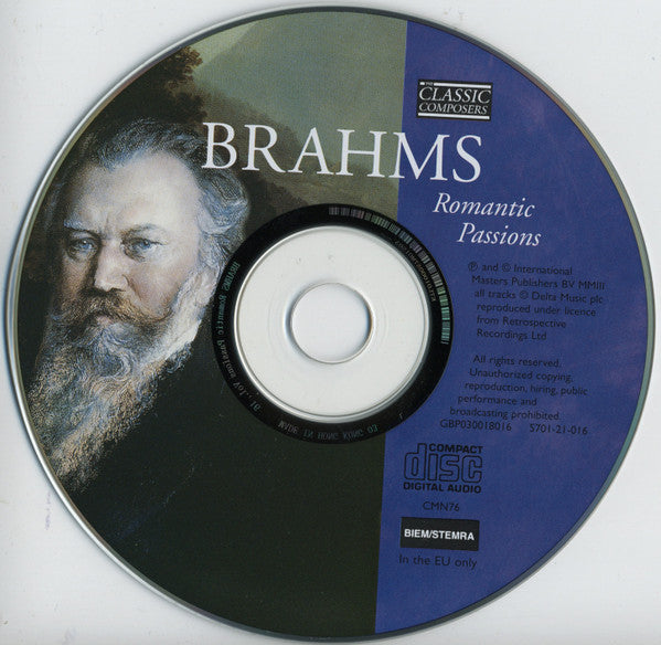Johannes Brahms : Romantic Passions (CD, Comp, Har)