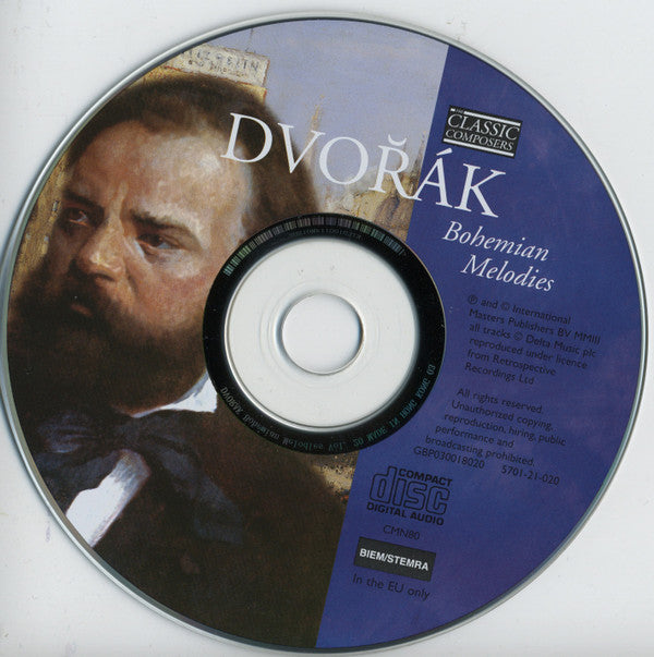Antonín Dvořák : Bohemian Melodies (CD, Comp, Har)
