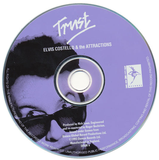 Elvis Costello & The Attractions : Trust (CD, Album, RE, RM)