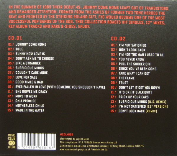 Fine Young Cannibals : She Drives Me Crazy: The Best Of (2xCD, Comp)