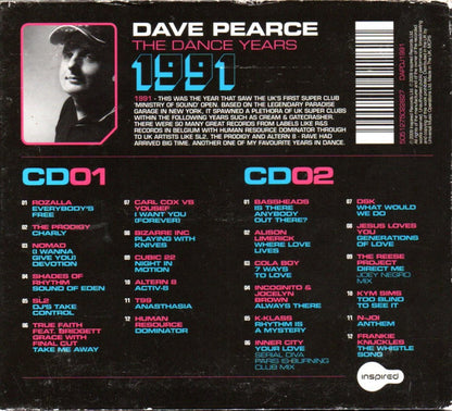 Dave Pearce : The Dance Years 1991 (2xCD, Comp)