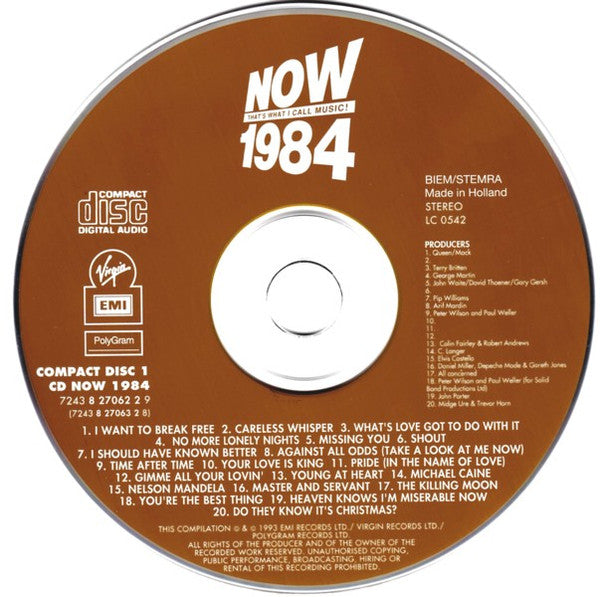 Various : Now That's What I Call Music! 1984 (2xCD, Comp, Fat)