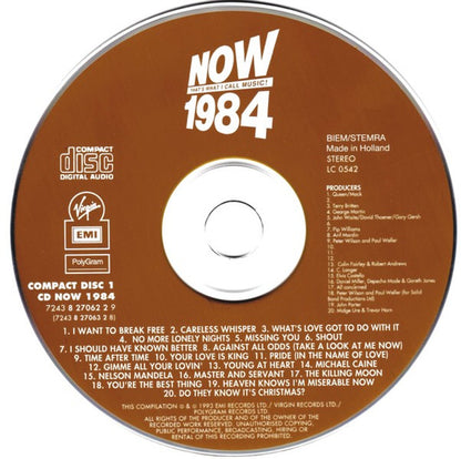 Various : Now That's What I Call Music! 1984 (2xCD, Comp, Fat)