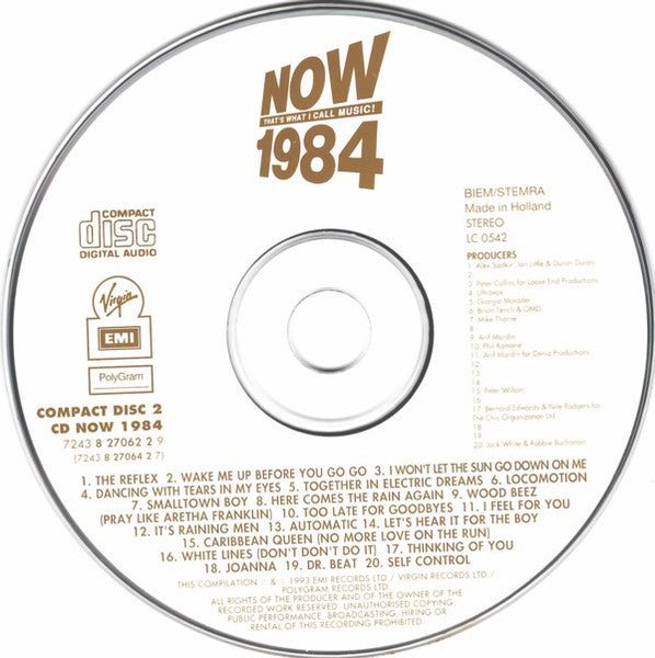 Various : Now That's What I Call Music! 1984 (2xCD, Comp, Fat)