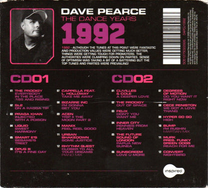 Dave Pearce : The Dance Years 1992 (2xCD, Comp)