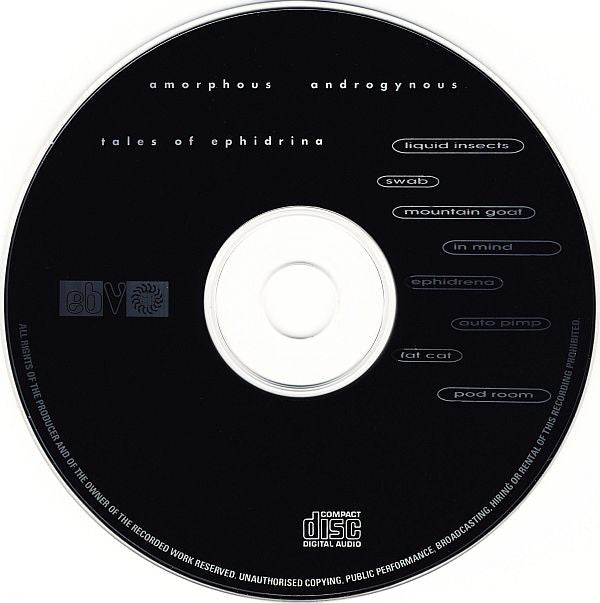Amorphous Androgynous : Tales Of Ephidrina (CD, Album, RP)