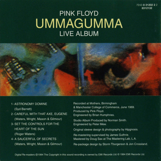 Pink Floyd : Ummagumma - Live Album (CD, Album, RM)