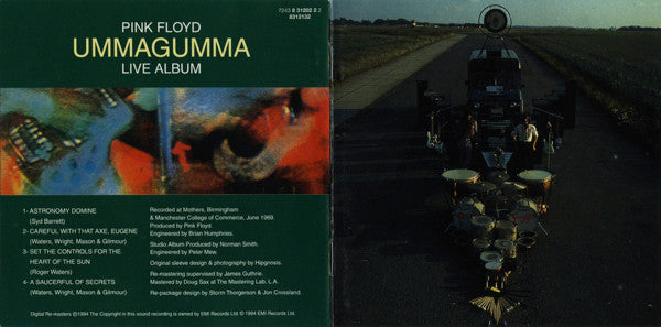 Pink Floyd : Ummagumma - Live Album (CD, Album, RM)