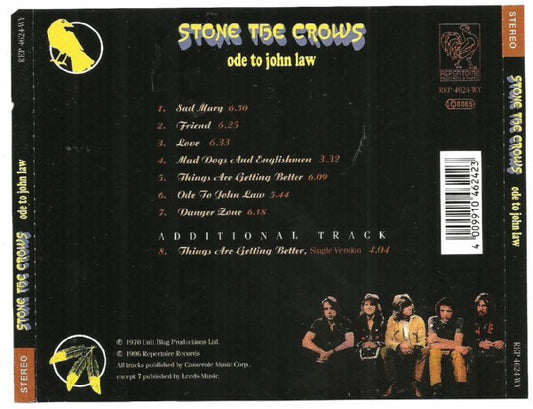 Stone The Crows : Ode To John Law (CD, Album, RE)