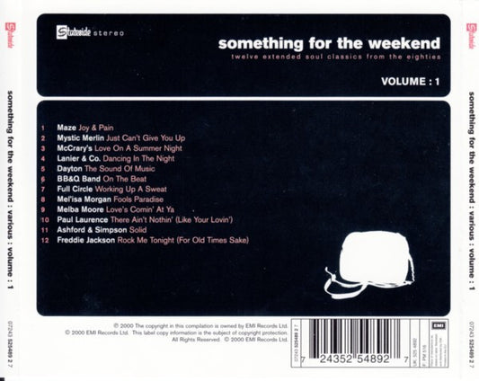 Various : Something For The Weekend Volume 1 (Twelve Extended Soul Classics From The Eighties) (CD, Comp)