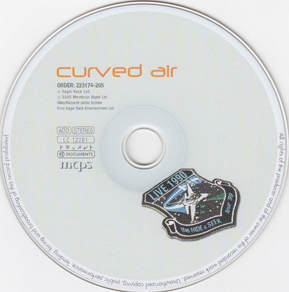 Curved Air : Live 1990 "The Hide & Seek Tour '99" (CD, Album)
