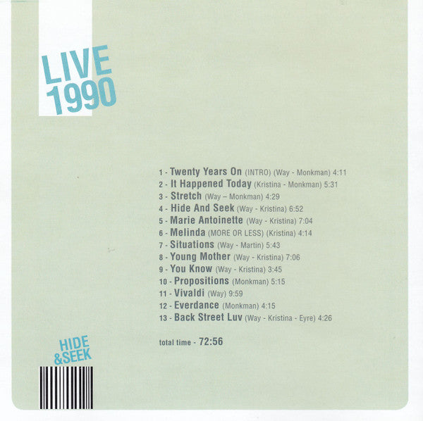 Curved Air : Live 1990 "The Hide & Seek Tour '99" (CD, Album)