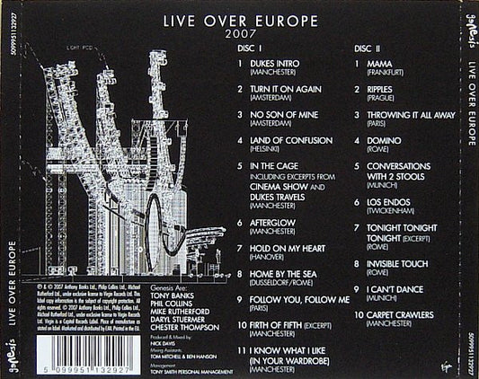 Genesis : Live Over Europe 2007 (2xCD, Album, Sli)