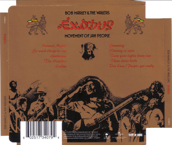 Bob Marley & The Wailers : Exodus (CD, Album, RE, RM, Car)