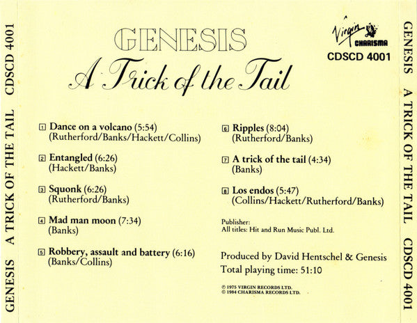 Genesis : A Trick Of The Tail (CD, Album, RE)