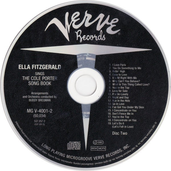 Ella Fitzgerald : Sings The Cole Porter Song Book (2xCD, Album, RE, RM, UNI)