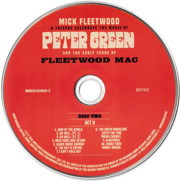 Mick Fleetwood & Friends : Celebrate The Music Of Peter Green And The Early Years Of Fleetwood Mac (2xCD, Album)
