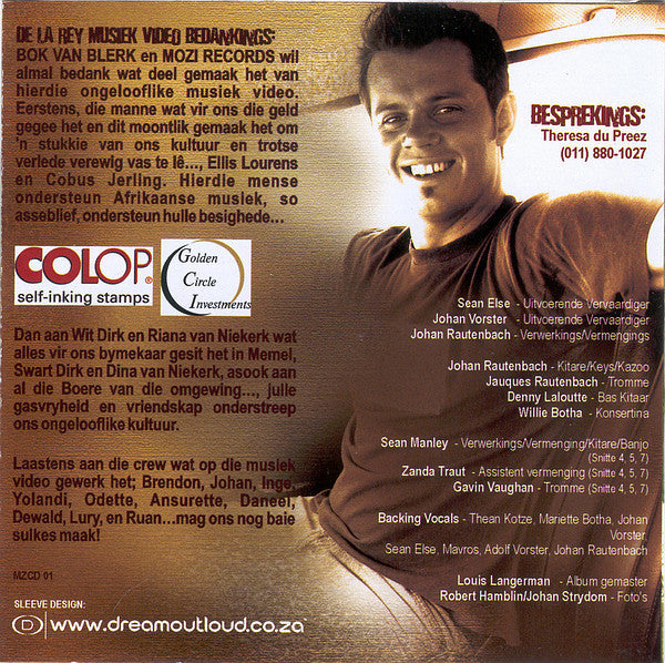 Bok van Blerk : De La Rey (CD, Album, Enh, RE)
