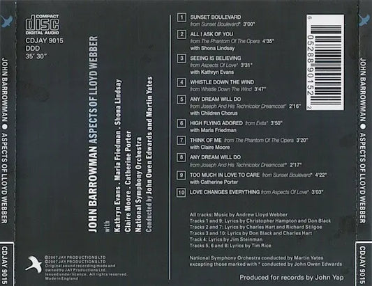 John Barrowman : Aspects Of Lloyd Webber (CD, Album, RE)
