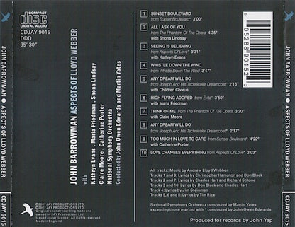 John Barrowman : Aspects Of Lloyd Webber (CD, Album, RE)