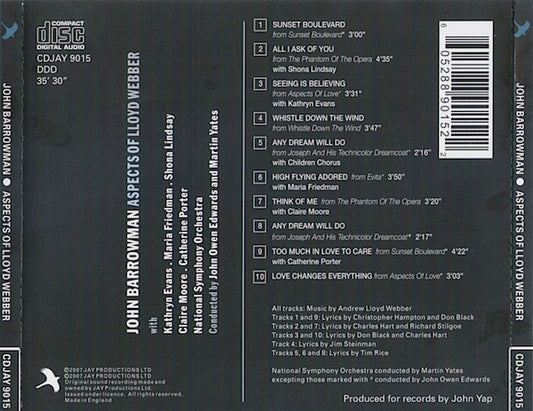 John Barrowman : Aspects Of Lloyd Webber (CD, Album, RE)