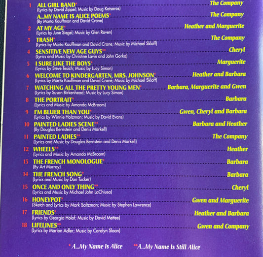 Various : A...My Name Will Always Be Alice (CD, Album)
