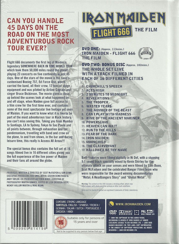 Iron Maiden : Flight 666 (The Film) (2xDVD-V, Dlx, Ltd, Multichannel, PAL, dts)