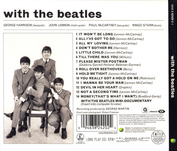 The Beatles : With The Beatles (CD, Album, Enh, RE, RM, Opt)