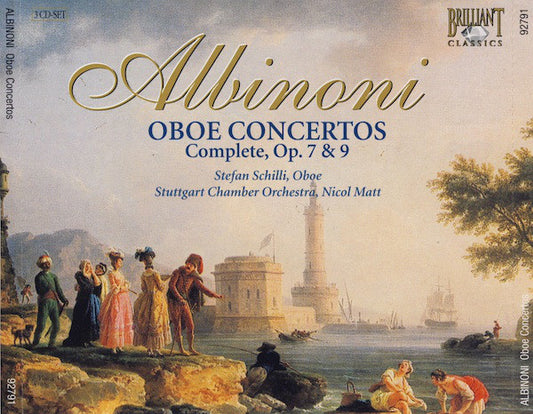 Tomaso Albinoni, Stefan Schilli, Stuttgarter Kammerorchester, Nicol Matt : Oboe Concertos Complete, Op. 7 & 9 (3xCD, Album)
