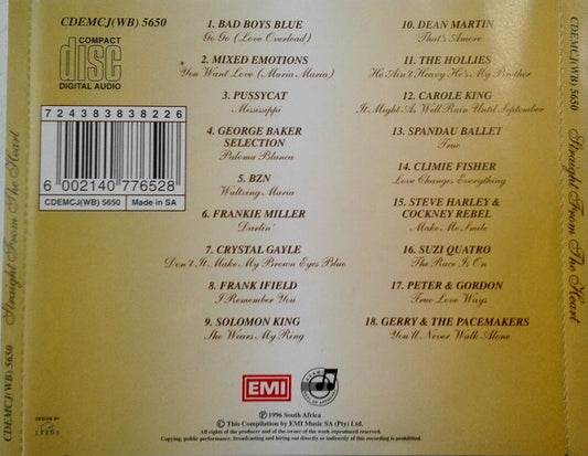 Various : Straight From The Heart : 18 Romantic Melodies (CD, Comp)