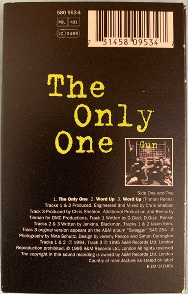 Gun (2) : The Only One (Cass, Single)