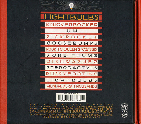 Fujiya & Miyagi : Lightbulbs (CD, Album)